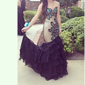 Peacock formal dress